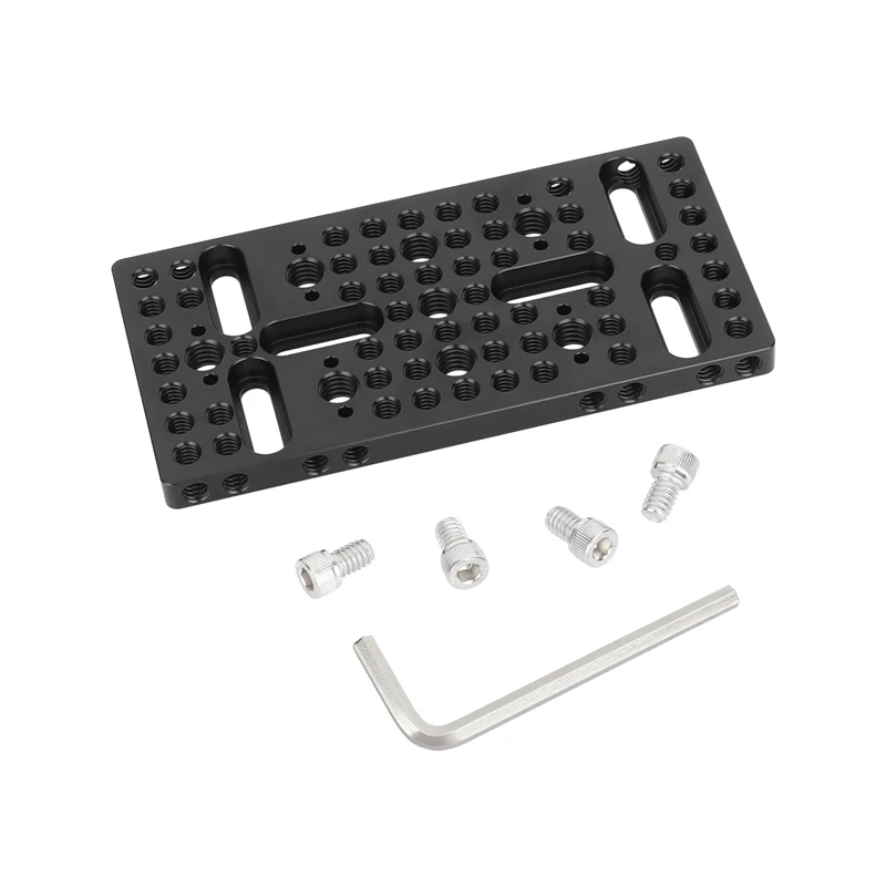 HDRIG-Placa de queso para cámara de 140/135mm, expansión multifunción para configuración de accesorios de fotografía DIY con hilos de 1/4 "y 3/8