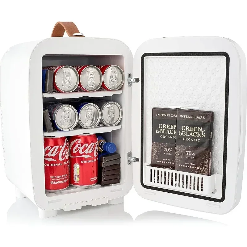 Deluxe Mini Fridge Cooler Compact Portable High Efficiency Quiet Cooling System Suitable for Bedroom Office