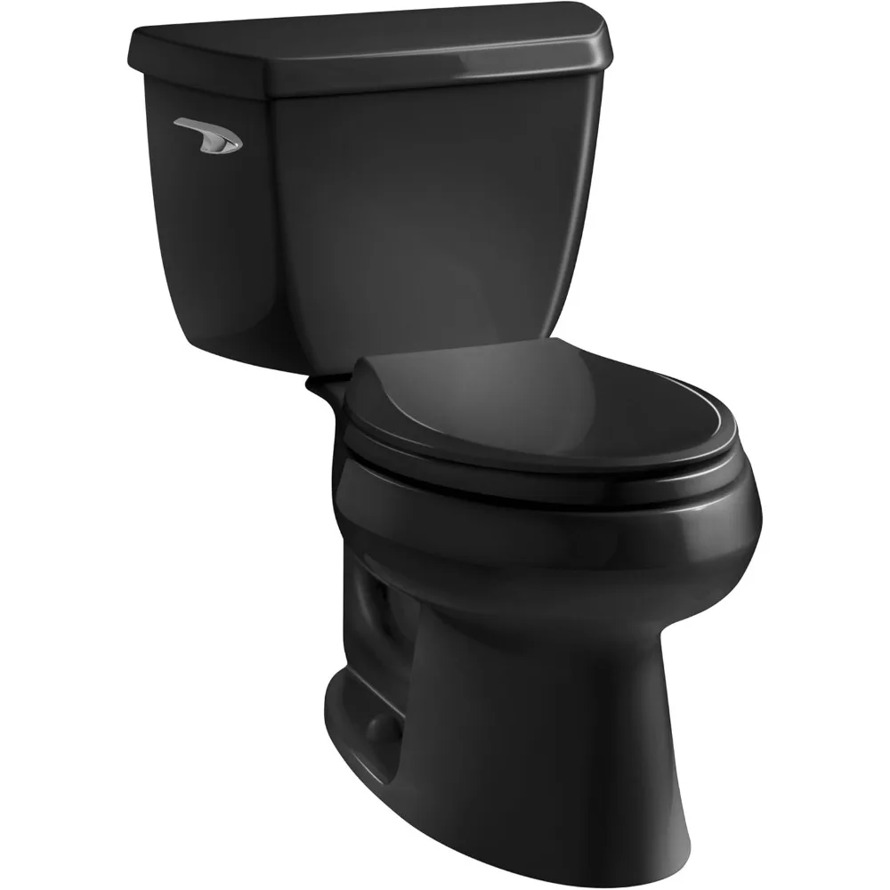 

Classic 1.28 gpf Elongated Toilet with Class Five Flushing Technology and Left-Hand Trip Lever, Black Black