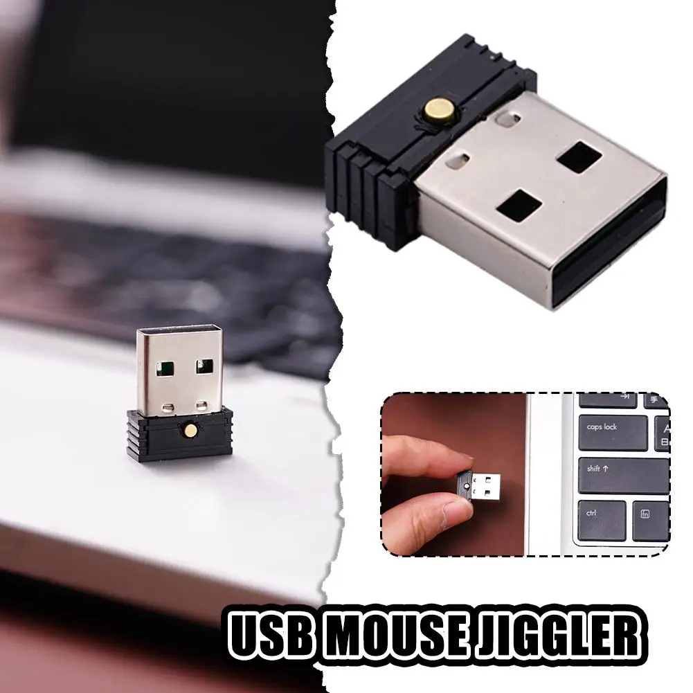 Mouse Jiggler USB Shaker Undetectable Mouse Simulate Mice Driver-Free Keeps Computer PC Laptop Awake Smart Slent Mouse Mover