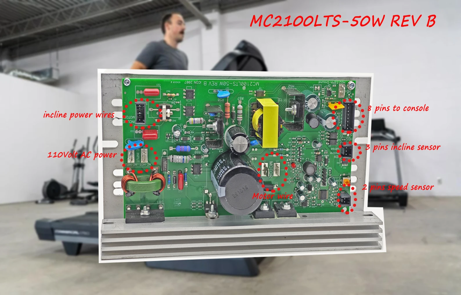 Picture 4: Treadmill Motor Speed Controller 110V MC2100LTS-50W REV B 256266
