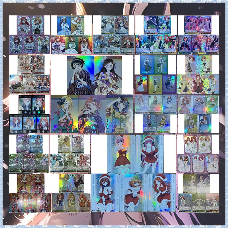 Anime Goddess Story DIY ACG Nakano Miku Nakano Nino Nakano Itsuki Nakano Yotsuba Nakano Ichika Collectible Cards Birthday Gift