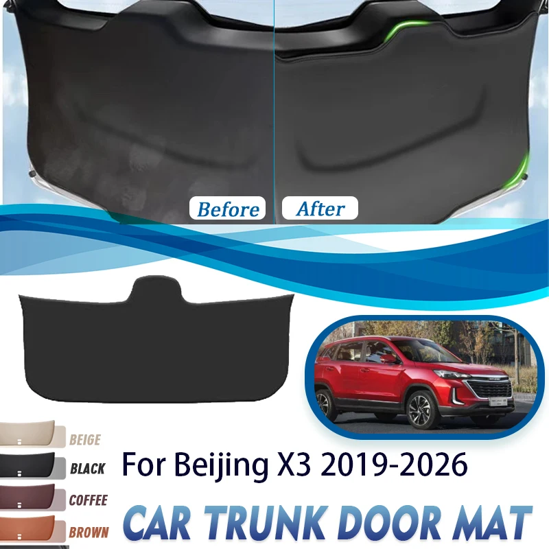 

Коврик на багажник автомобиля для BAIC Beijing 3 X3 Cirelli 2 2019 ~ 2026, противогрязный коврик, крышка багажника, коврик для багажника, автоаксессуары