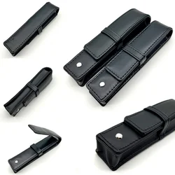 YAMALANG MB Luxury Black Leather Pen Bag Holder High Quality Stationery Supplies Pencil Case