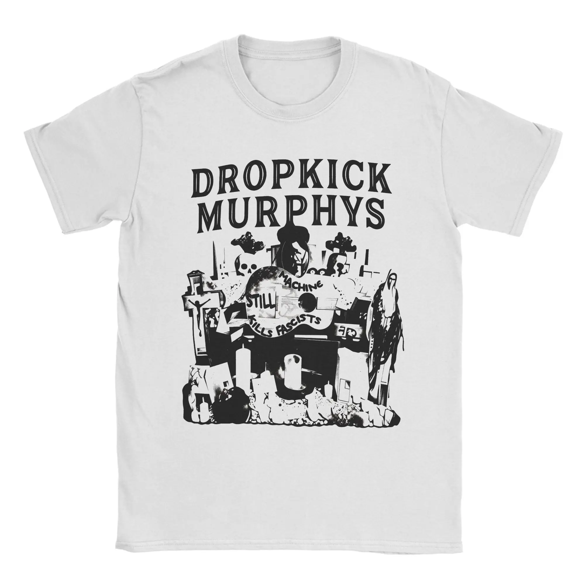 Vintage T-Shirt Summer Dropkick Murphys Hipster T-Shirts  Pure Cotton Tshirt for Men Y2K Retro Loose Short Sleeve Top Tees