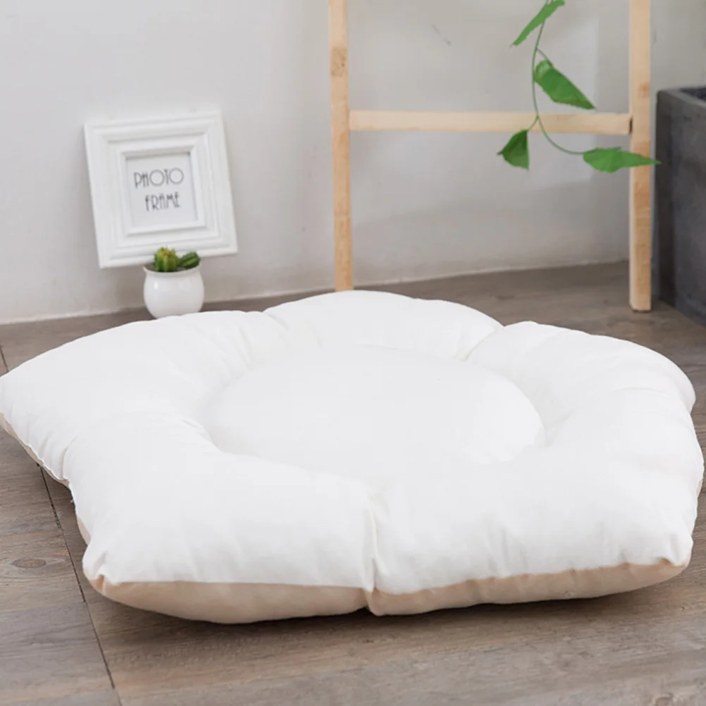 1pc Tent House Foldable Cat Nest With Sisal Scratching Post Durable Cotton Canvas Light Blocking Sleeping Space For Dog Triangle