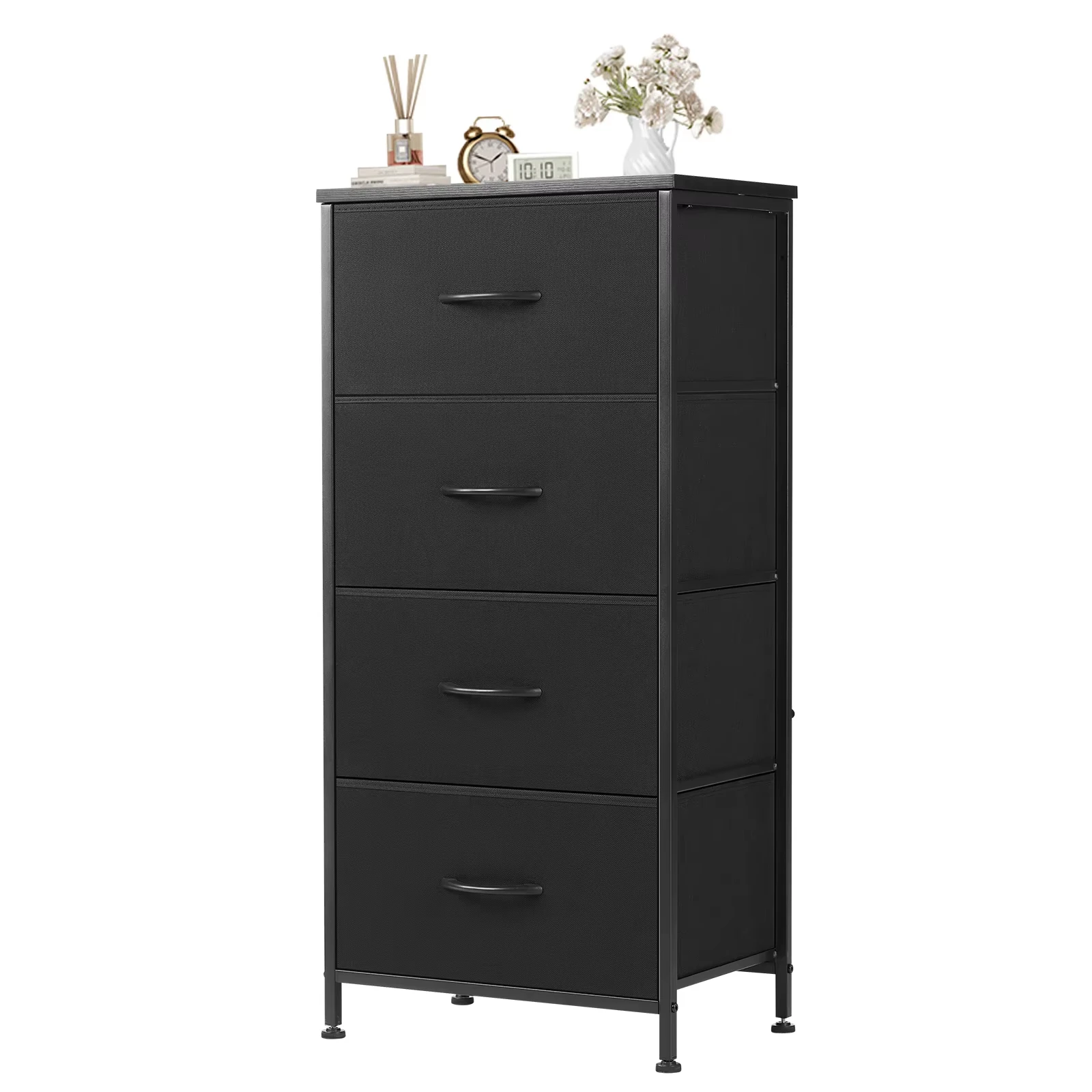 JHK 4 Fabric Living Room Cabinets Layers With Wardrobe Steel Frame Assembly Closet For Clothes Storage Cabinet Of Furniture image 6