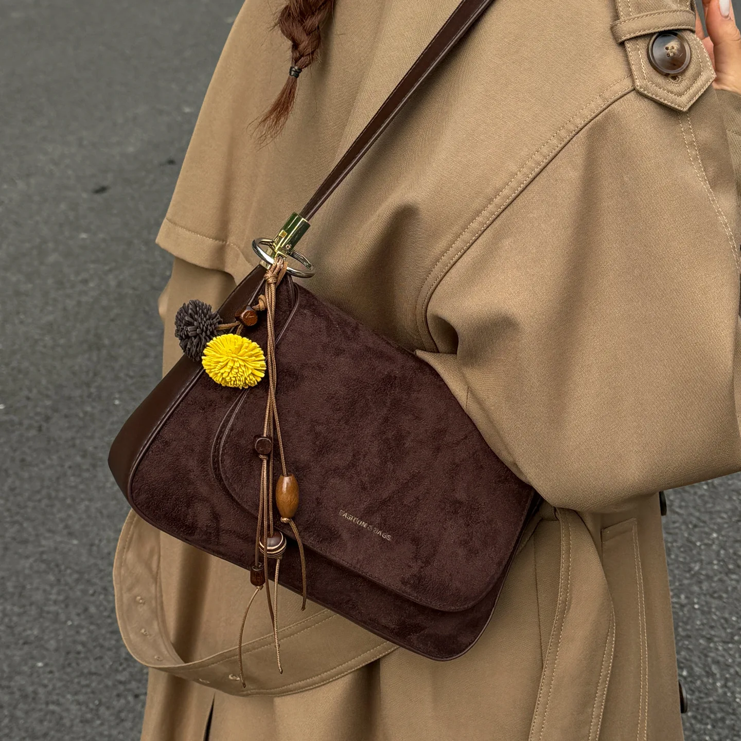 Elegancka pikowana torebka crossbody dla kobiet, modna torebka z górnym uchwytem, stylowa torba z wewnętrznymi kieszeniami na podróże i randki. ​