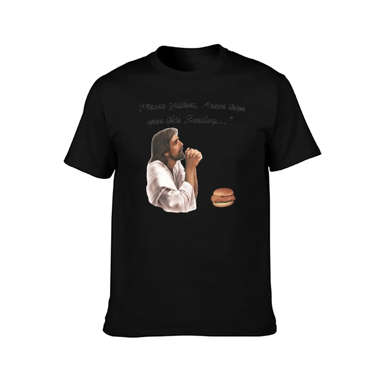 Jesus Chick-fil-a T-Shirt Basic Solid Color Casual Tee Shirt view 2