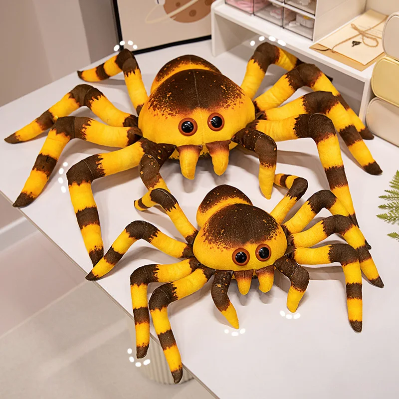 20/30 cm Cartoon Spider Pluche Pop Kussen Simulatie Kleur Groot Patroon Spider Reptiel Knuffel Woondecoratie Cadeau voor Kind