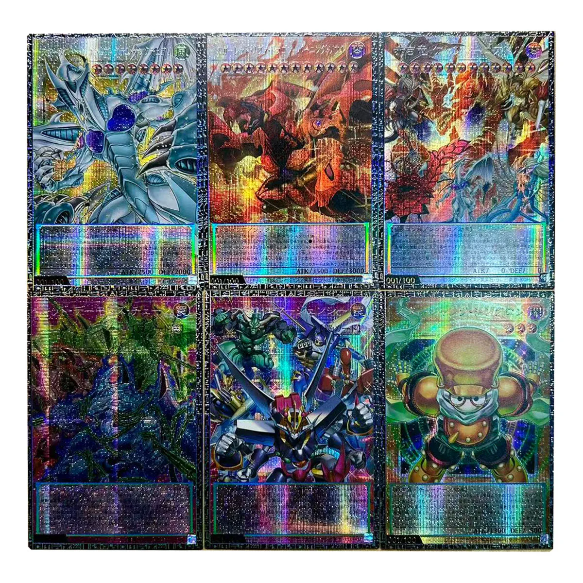 6Pcs/set Diy Self Made Yu-Gi-Oh! Starjunk Synchron Collection Card Gauze Flash Red Supernova Dragon Anime Card Gift Toy