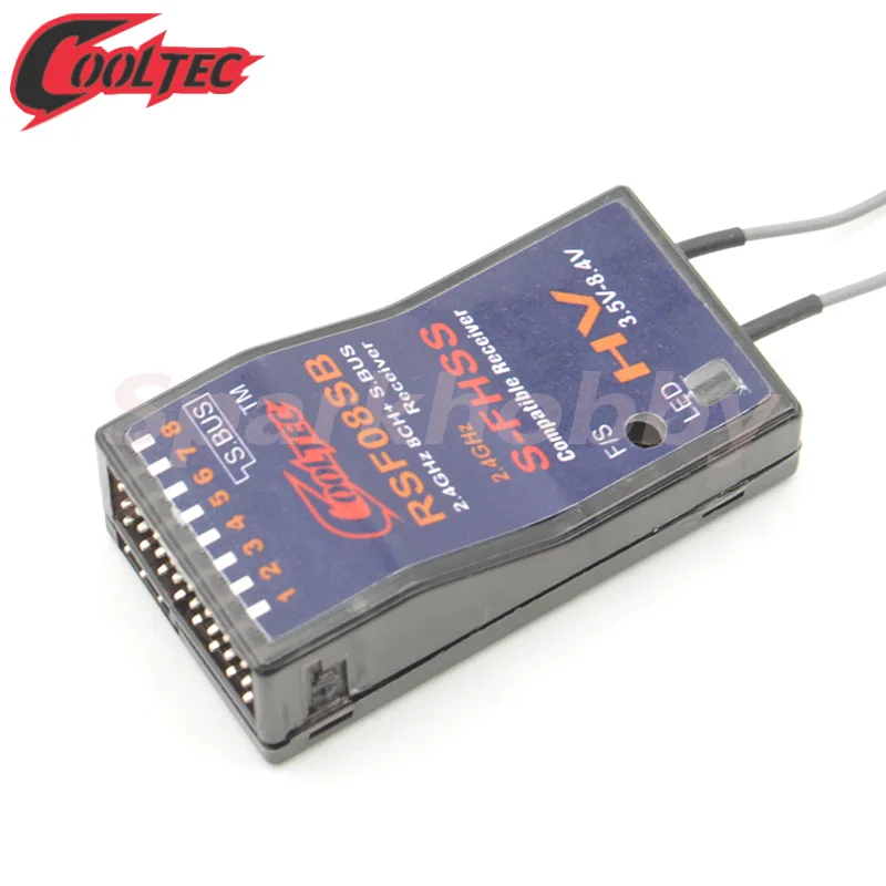 Cooltechnology RSF08SB ricevitore Futaba S-FHSS 8CH + SBUS ricevitore compatibile per 10J, 8J, 6K, 6J, 14sg,T16SZ, 18MZWC,18SZ, TM-FH