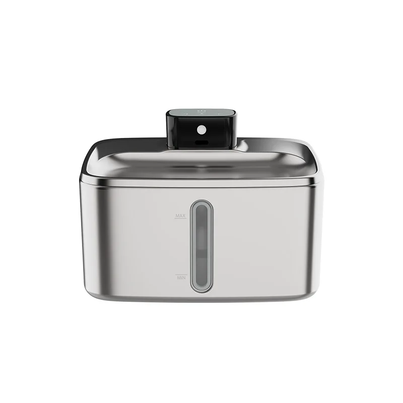 Pet dispenser Stainless steel cat water dispenser, automatic live unplugged smart water feeder