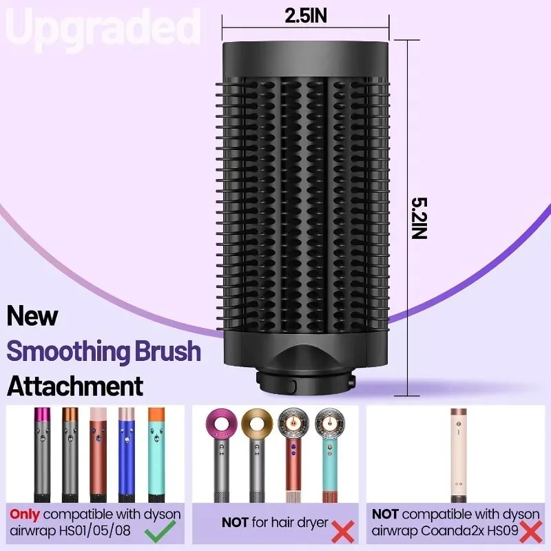 Smooth Comb Adapter for Dyson Hair Dryer HD01/HD15, Curling Iron HS01/08, Straightening and Smoothing Brush