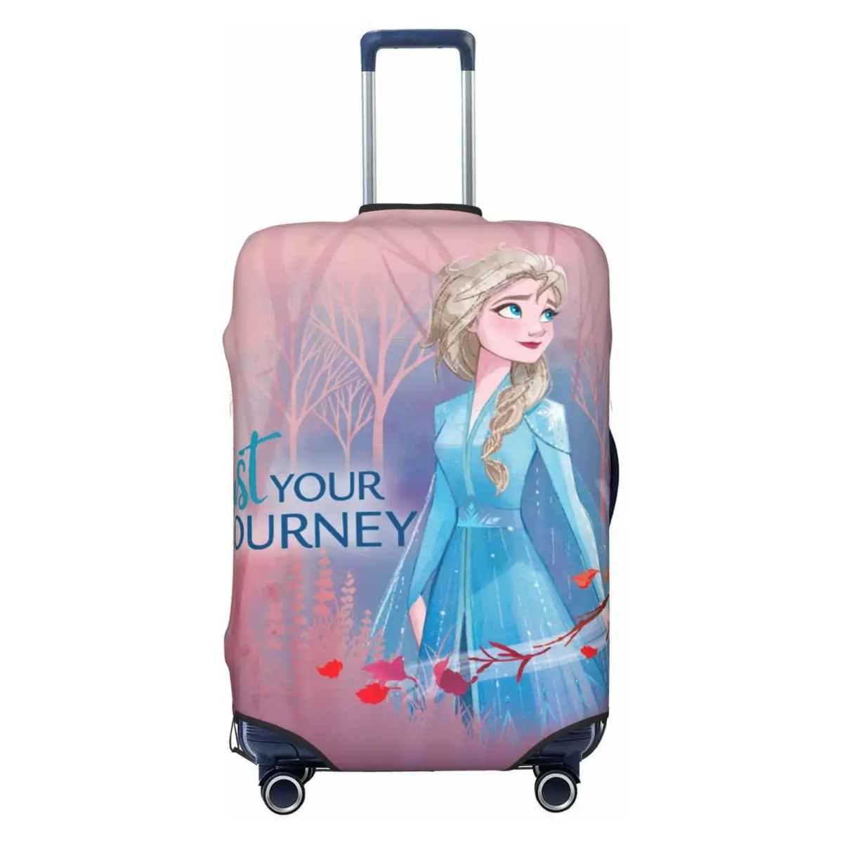 

Elsa Princess Frozen Travel Luggage Cover Elastic Animated Movie Suitcase Cover Protector Fit 18-32 Inch
