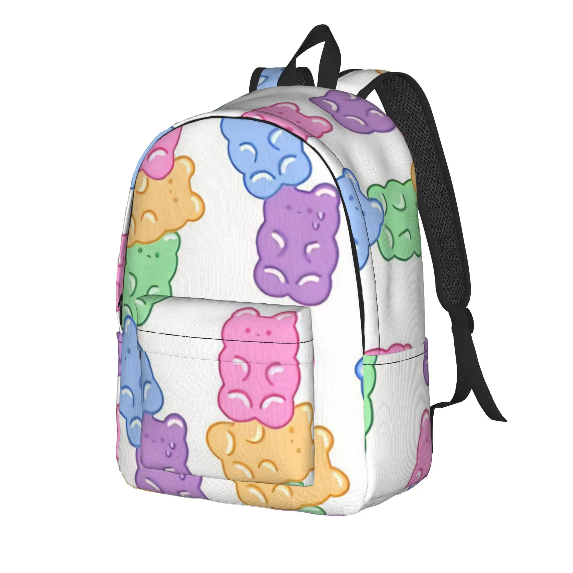 Back to school season Cute Chewy Candy Figure  Schoolbag Gummy Bear Male Lady Adjustable Strap Backpack