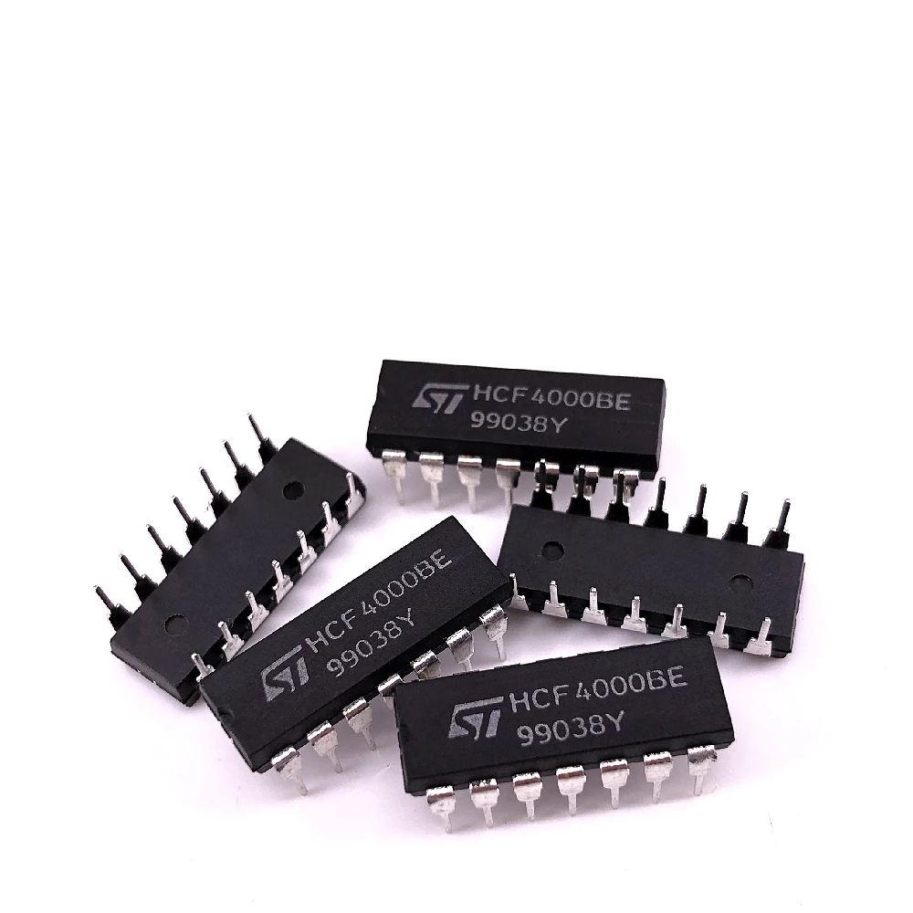 (10 unidades) HCF4000BE DIP-14 NOR Gate Logic Chip IC 4000 Série Componente Eletrônico Digital