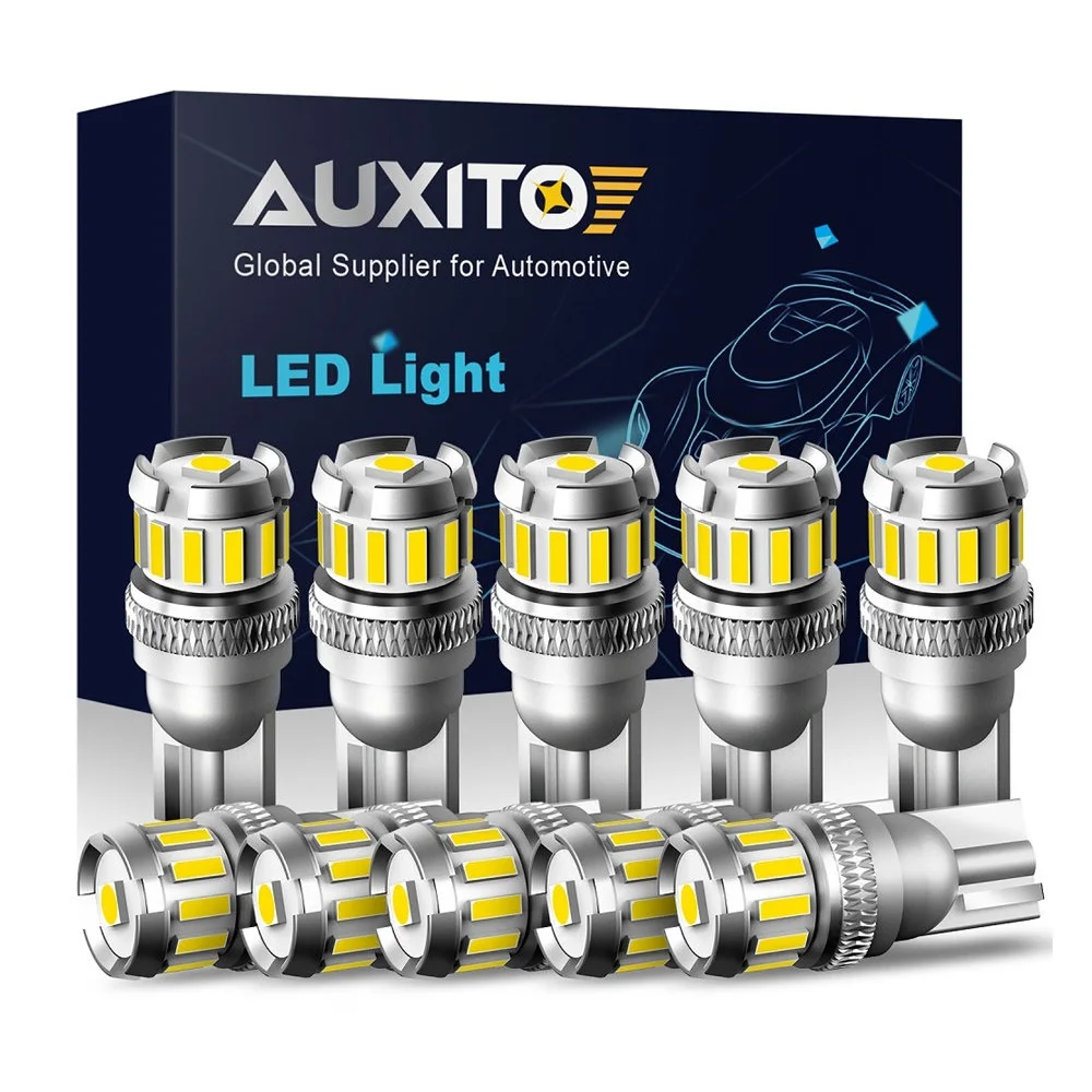 10X W5W LED T10 ampoules LED Canbus 4014 3020SMD pour BMW Audi voiture Parking Position lumières intérieur carte dôme lumières 12V blanc 6500K