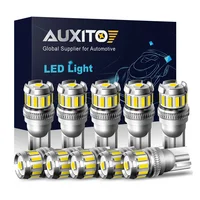 10X W5W LED T10 bombillas LED Canbus 4014 3020SMD para BMW Audi luces de posición de estacionamiento de coche luces de techo de mapa Interior 12V blanco 6500K