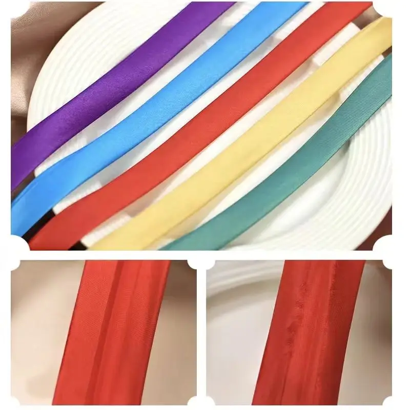 

10 м * 1,5 см, простой стиль, атласная ткань, окантовка, полоска, аксессуары для одежды, мягкая и нежная катящаяся полоска, лента для окантовки одежды