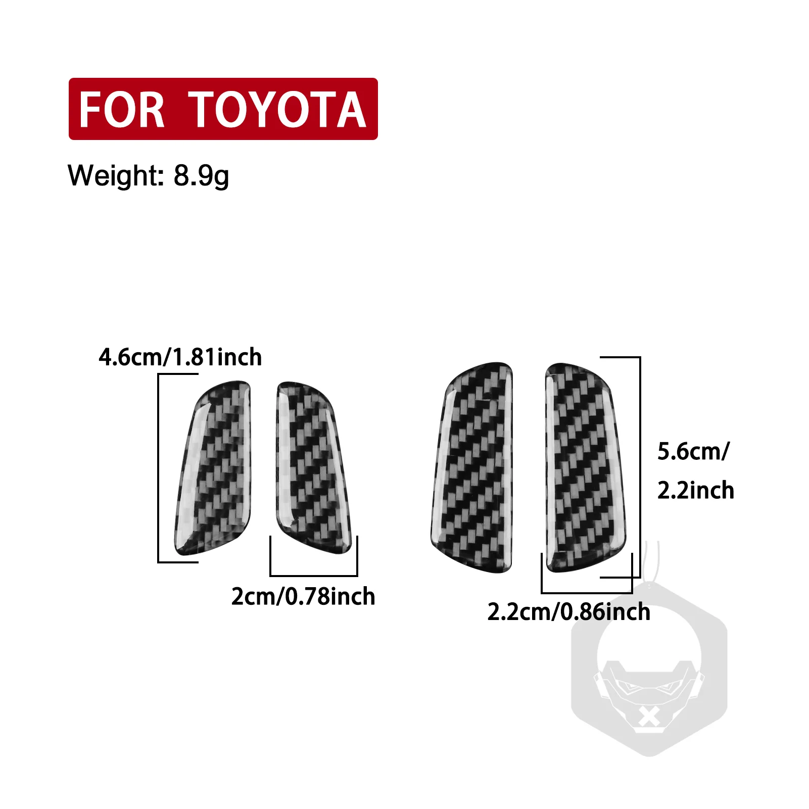ألياف الكربون الحقيقية اكسسوارات السيارات مقعد تعديل زر الكسوة غطاء ناعم ملصق لتويوتا RAV4 XA50 2020 2021 2022 2023 2024