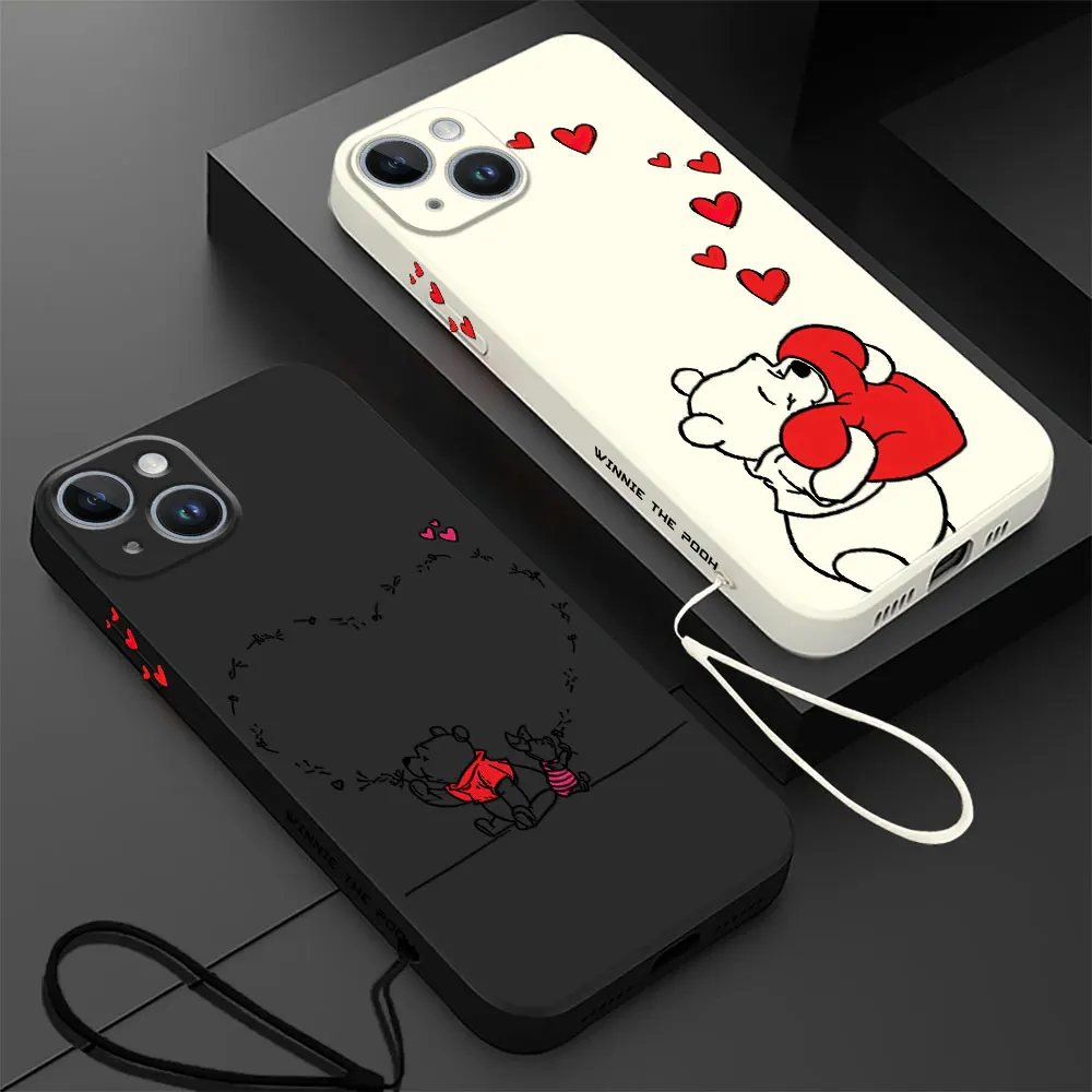 Winnie the Pooh Cute Fashion Phone Case for Xiaomi Mi 13T 10T 12 Lite 11 Lite 10 Lite 12T 11T Pro 13T Pro Soft Silicone Cover