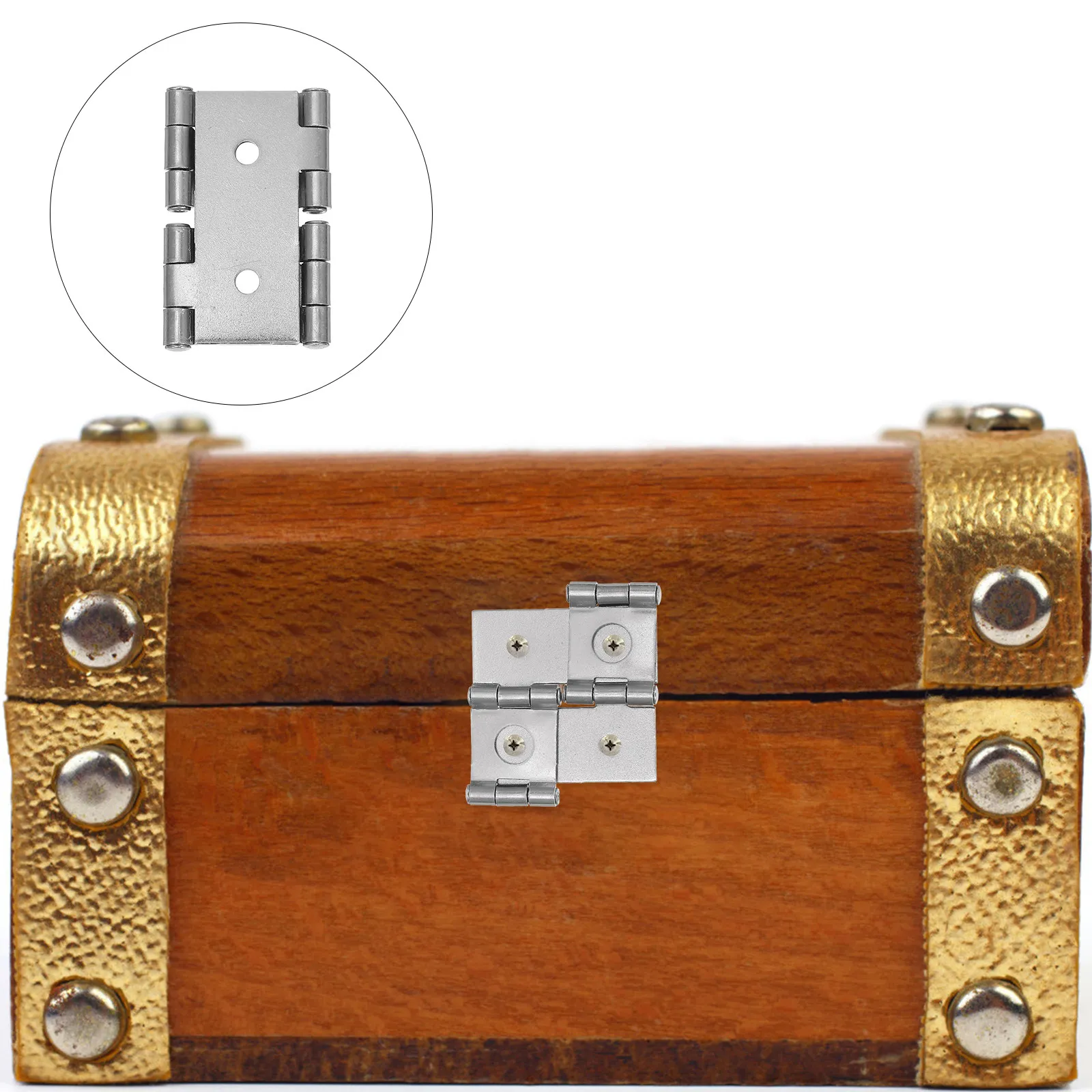 4Pcs Saloon Door Hinges Iron Double Swing Gate Hinge Heavy Duty Furniture Screen Door Butt Hinges Double Spring Hinge