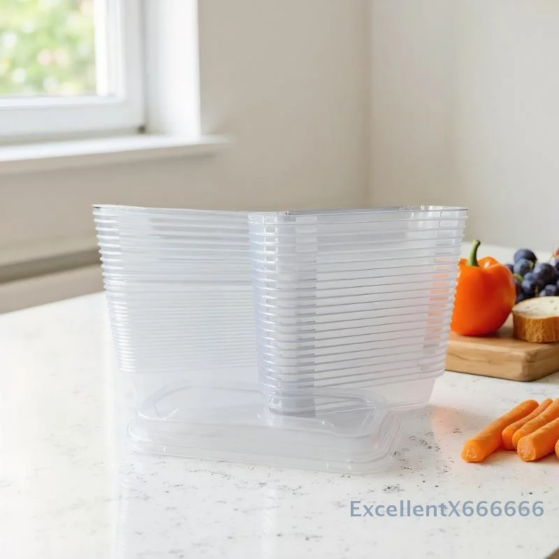 Picture 5: Bulk Transparent Rectangular Dessert Container, 280ml, Set of 50