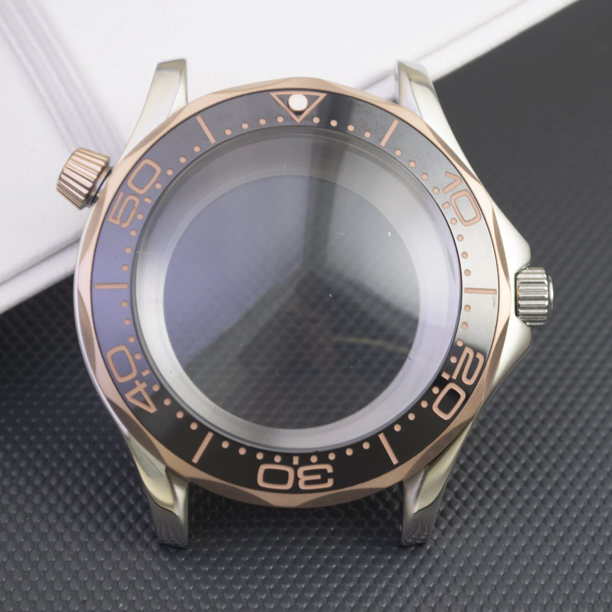 

41mm Watch Case NH35 Case for Seamaster 300 Watch Accessories Solid Stainless Steel 10ATM Waterproof Case fit NH35/NH36 Movement