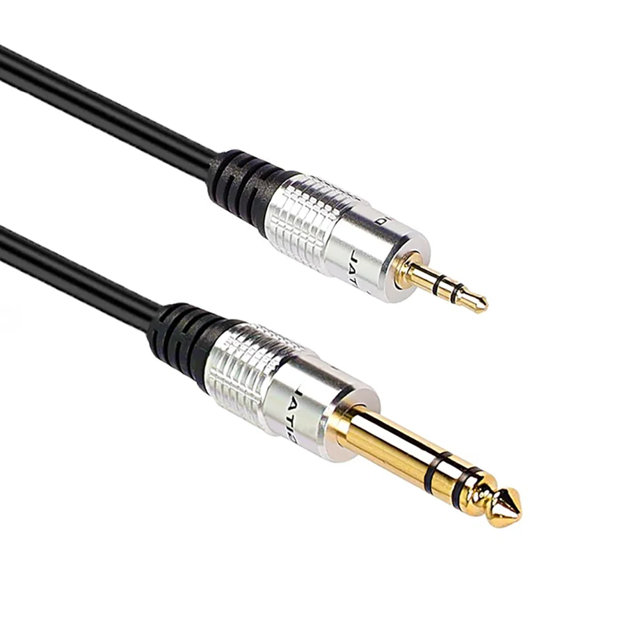 3M 1/8 to 1/4 TRS Stereo 3.5mm to 6.35mm Jack Cable 6.5 To 3.5 Aux Audio Cord for PC Phone MP3 Guitar Amplifier Speaker Mixer