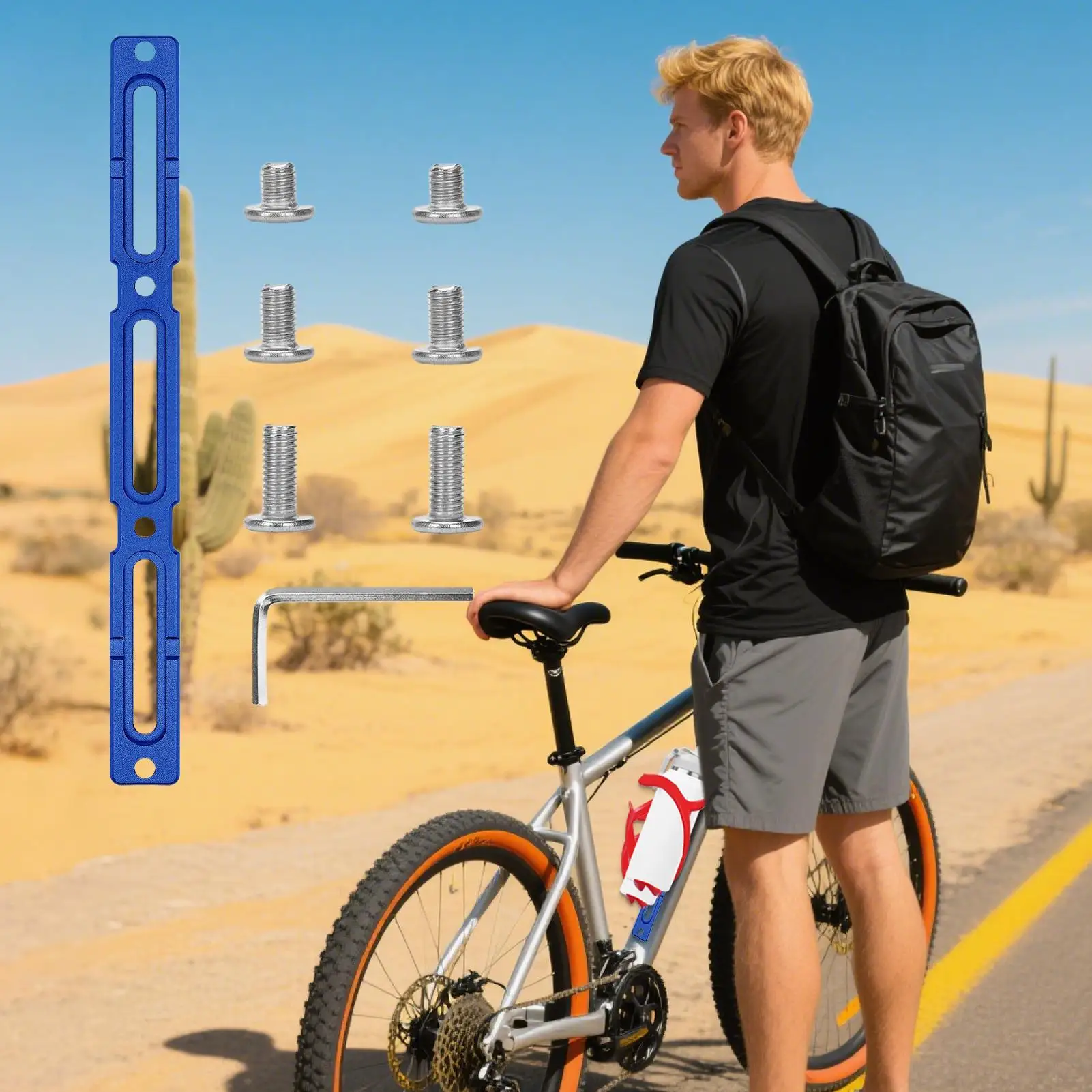 

Адаптер для держателя велосипедной бутылки, кронштейн для крепления велосипедной фляги, регулируемый кронштейн для клетки для фляги для мотоцикла, шоссейного велоспорта, городской езды