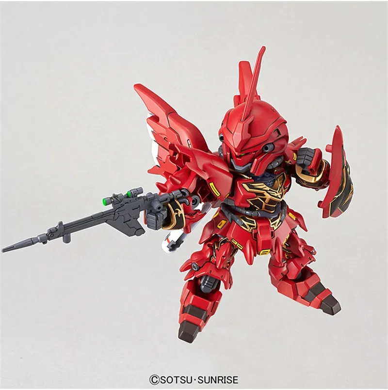 Bandai original gundam modelo kit anime figura sdbb gundam ex-padrão MSN-06S sinanju q figura de ação montar brinquedos para crianças