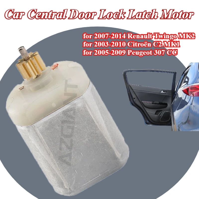 

AZGIANT 1020132 3F3548 Car Central Door Lock Latch Motor for Renault Twingo MK2 Citroën C2 MK1 Peugeot 307 CC pure copper wire