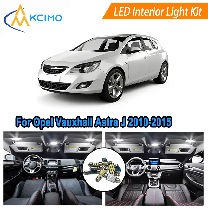 

Canbus LED Kit Interior Light Bulbs For Opel Vauxhall Astra J 2010-2015,Door Lights Super Bright Light Set Easy Install