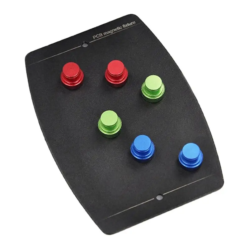 [B17B!】 PCB Board Holder Fixture Soldering Platform With 6Pcs Magnetic Pins Groove Fixed Clamp For Circuit Board Soldering