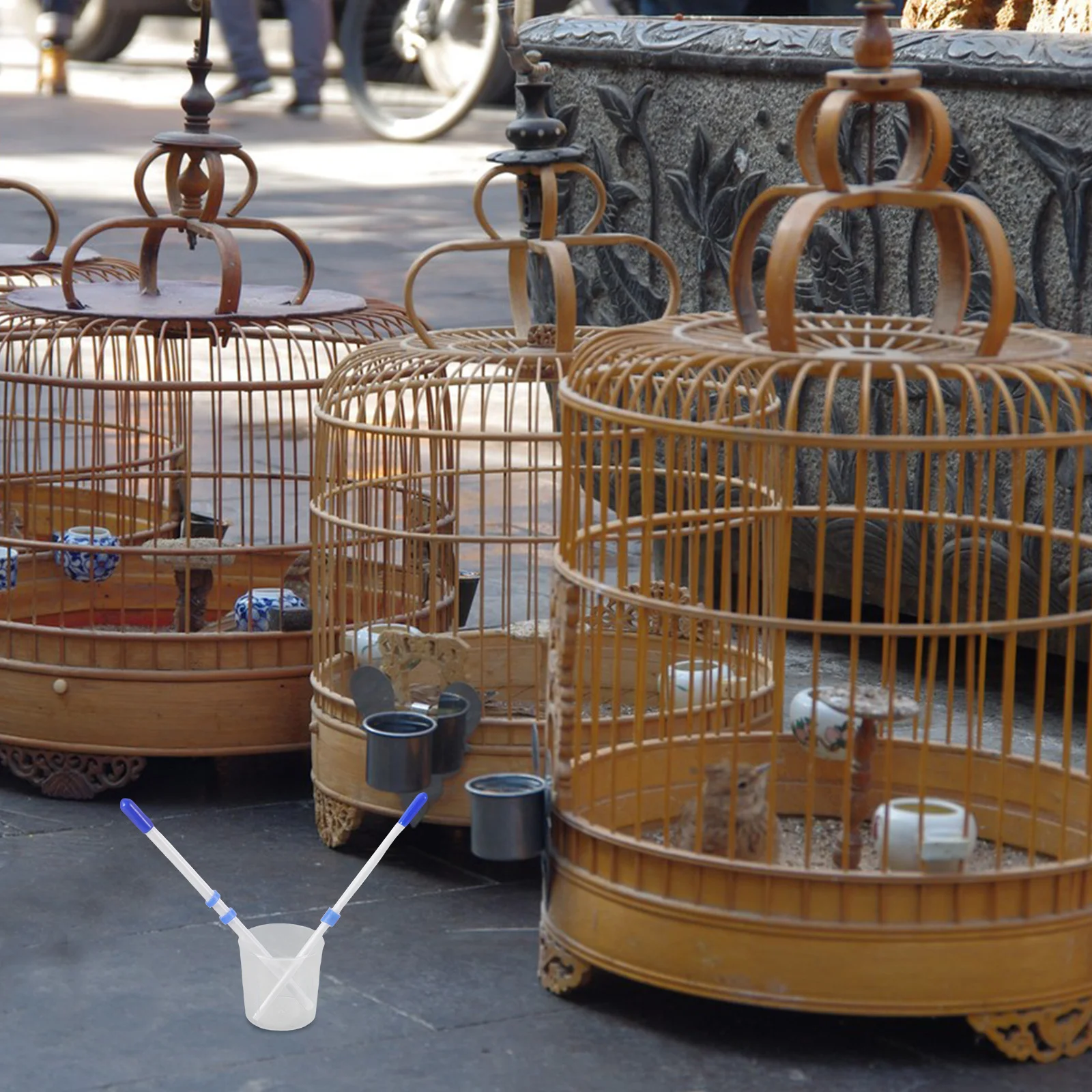 

1Set Chick Feeder Injector Bird Feeding Tools Plastic Pet Food Injector Cup for Poultry Ducks Quail Laboratory Industrial