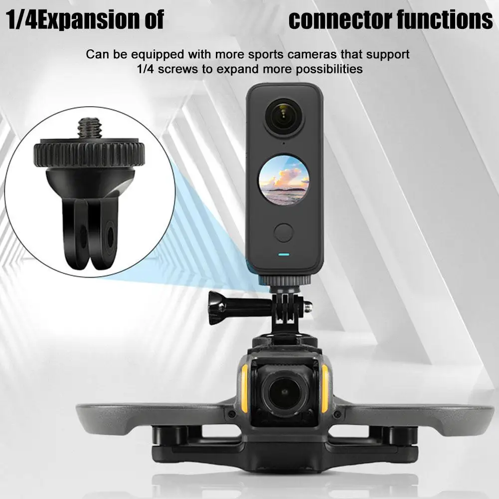 Unmanned Aerial Head Acessórios, Shuttle Action Camera Montada, Suporte Fixo, Kit de Extensão para DJI Avata 2