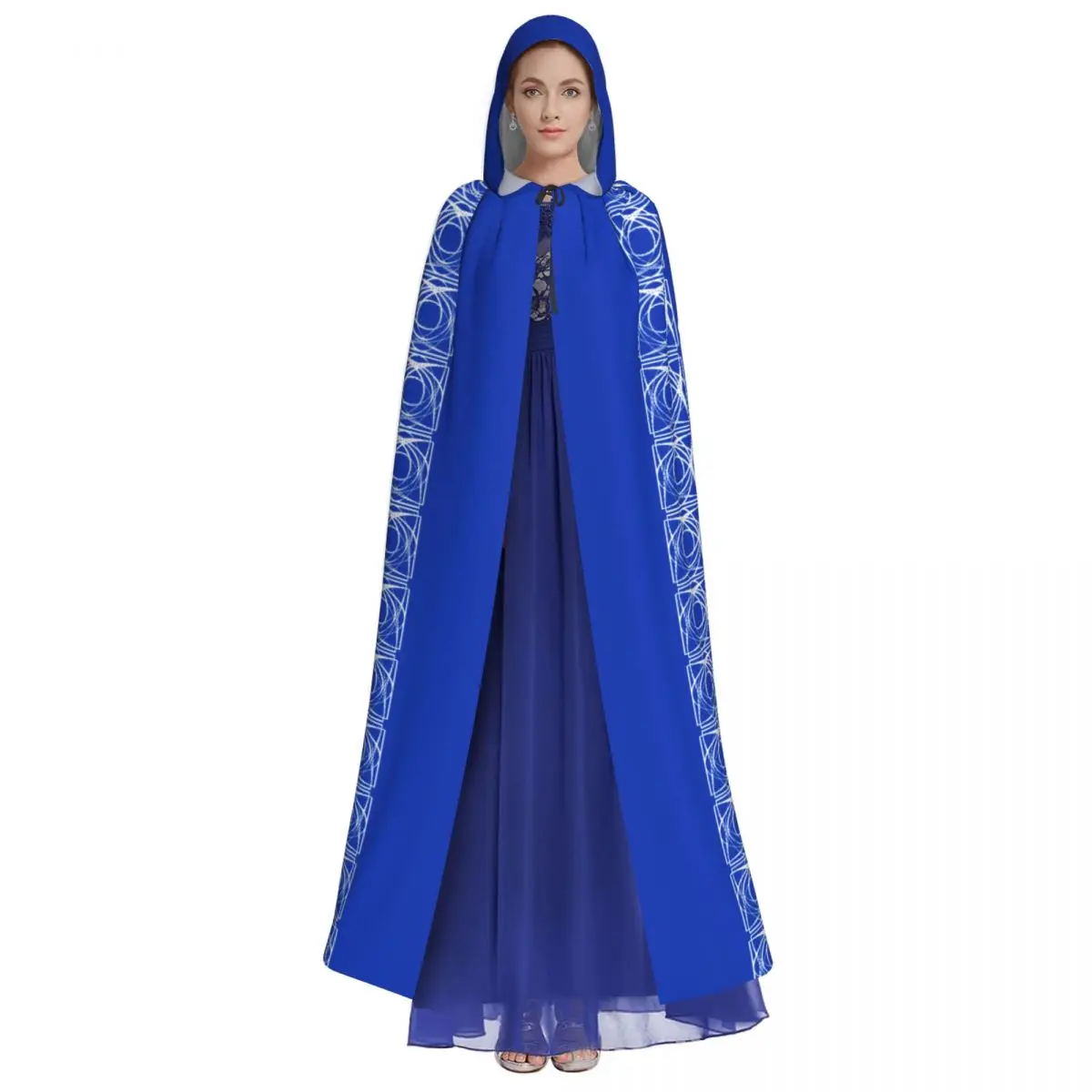 Cosplay Medieval Costumes Israel Jewish Nine Candlestick Candelabrum Hooded Cloak Capes Long Robes Jackets Coat Carnival
