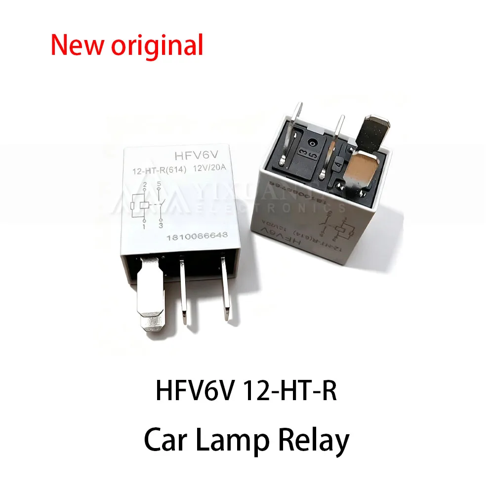 (1pcs~5pcs) 100% New relay HFV6V 12-HT-R Fog lights, car lights, car relay 12V 20A 4-pin