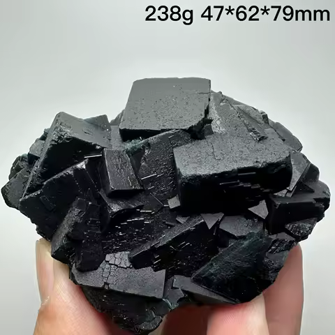 Natural Pakistan Rose Black Fluorite (Fluorescent Effect Red) Rough Mineral Crystal Quartz Healing Stone Home Decor