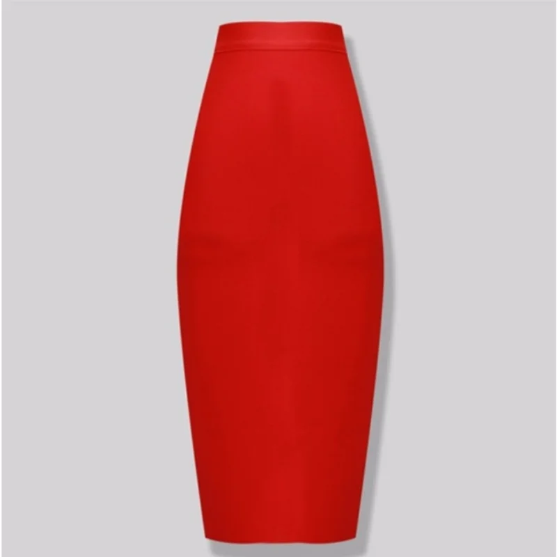 Sexy High-Waisted Bodycon  Skirt Tight Wrap around Design Casual Polyester Fiber All Seasons Wear Comfortable H-Shape Skirt