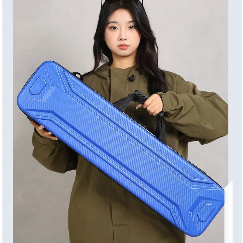 

Fiing Rod Bag ort Section ABS Hard ell Sea Rod Bag Lightweight Portable Ice Fiing Bag Str Rt Fiing Pole Bag
