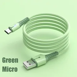 Liquid Silicone Micro USB Cable Fast Charging USB Type C Cable for Samsung Xiaomi HTC USB Charger Data Mobile Phone Cable