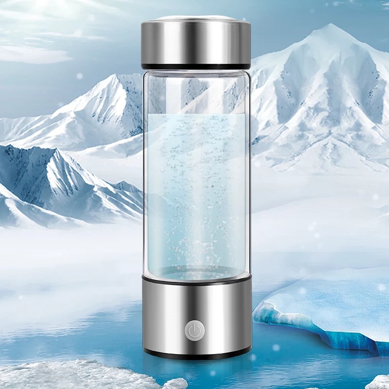 Rich Hydrogen Oxygen Water Cup H2 Inhalation Device Water Bottle SPE PEM Dual Chamber Maker Healthcare Water Cup for Gift