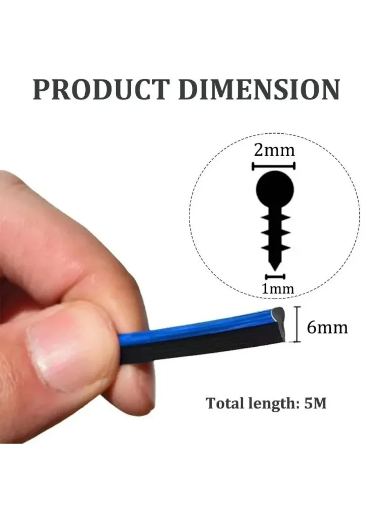 5m Decoratiestrip Dashboard voor een set auto-sierlijsten DIY flexibele anti-kraslijnen auto-styling accessoires - afbeelding 2