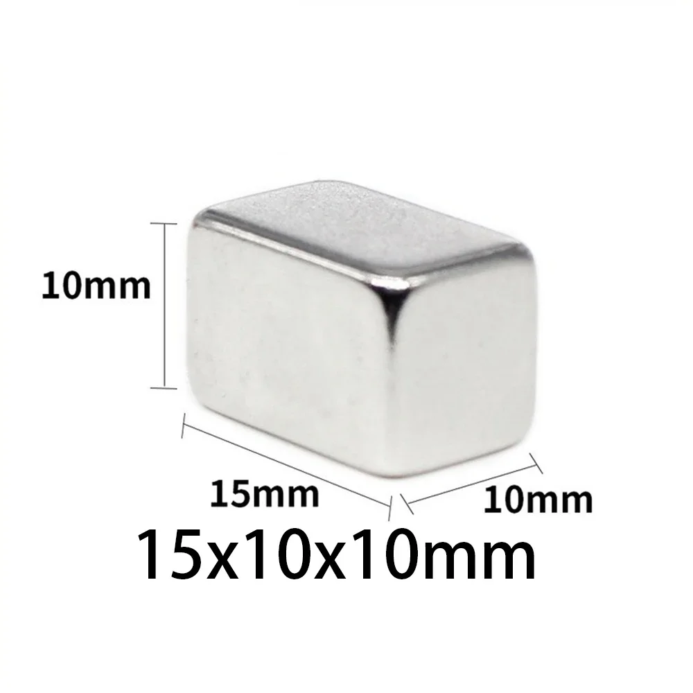 N35 15x10x5 15x10x10 Rectangle N35 Neodymium Block Strong Magnets Magnet Industrial Applications Motor Generator Customised