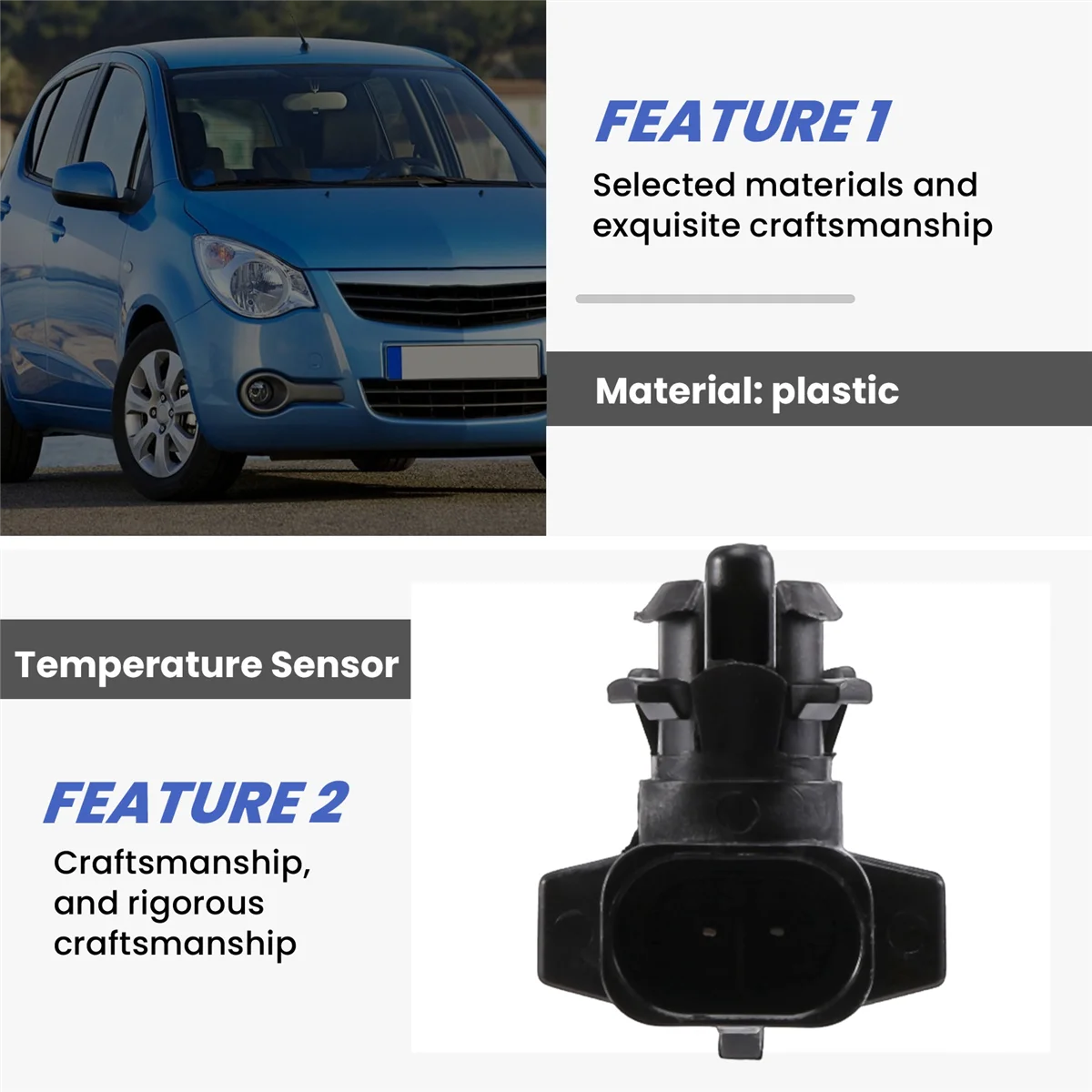 

A65I для Vauxhall Corsa Astra Vectra Zafira датчик температуры наружного воздуха- 9152245