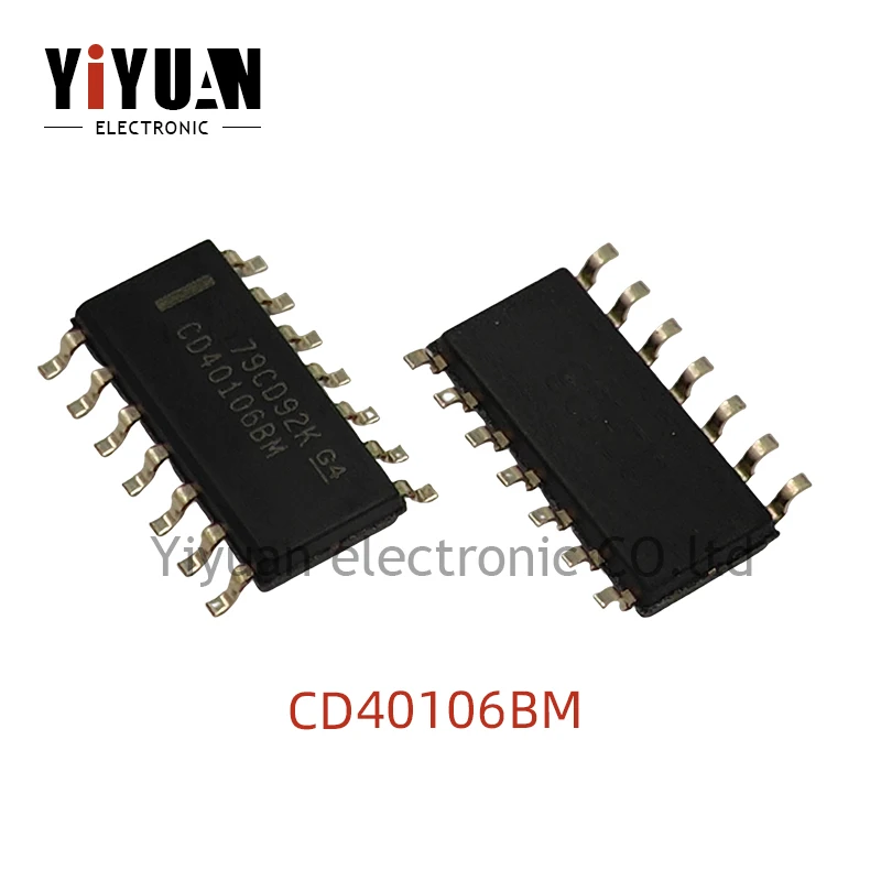 

10PCS NEW CD40106BM SOIC-14 CMOS Six way Schmitt trigger Logic chip