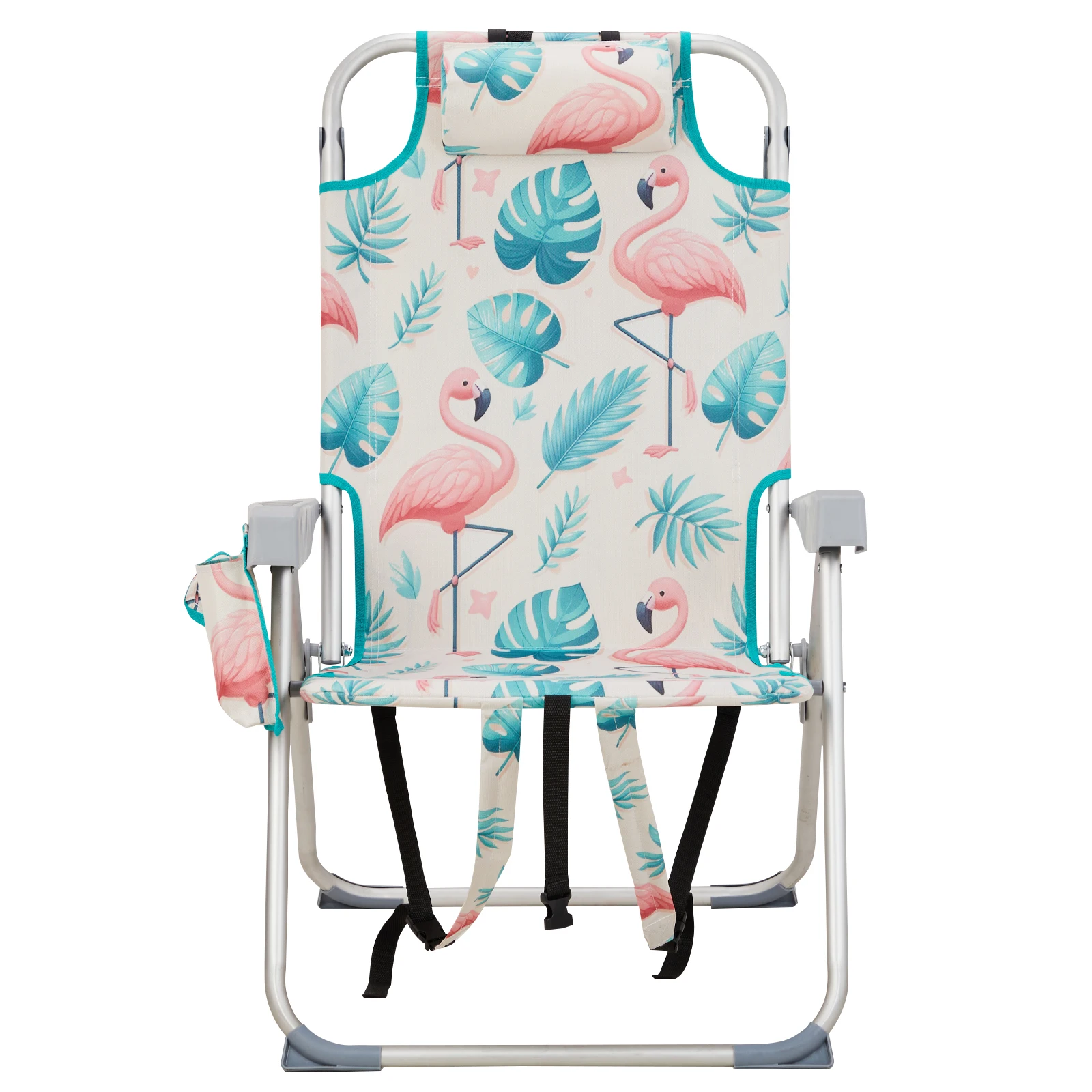 

Пляжное кресло Flamingo 63*70*99 см, усиленное, из оксфордской ткани, с серебристо-белой алюминиевой трубчатой рамой, выдерживает до 100 кг