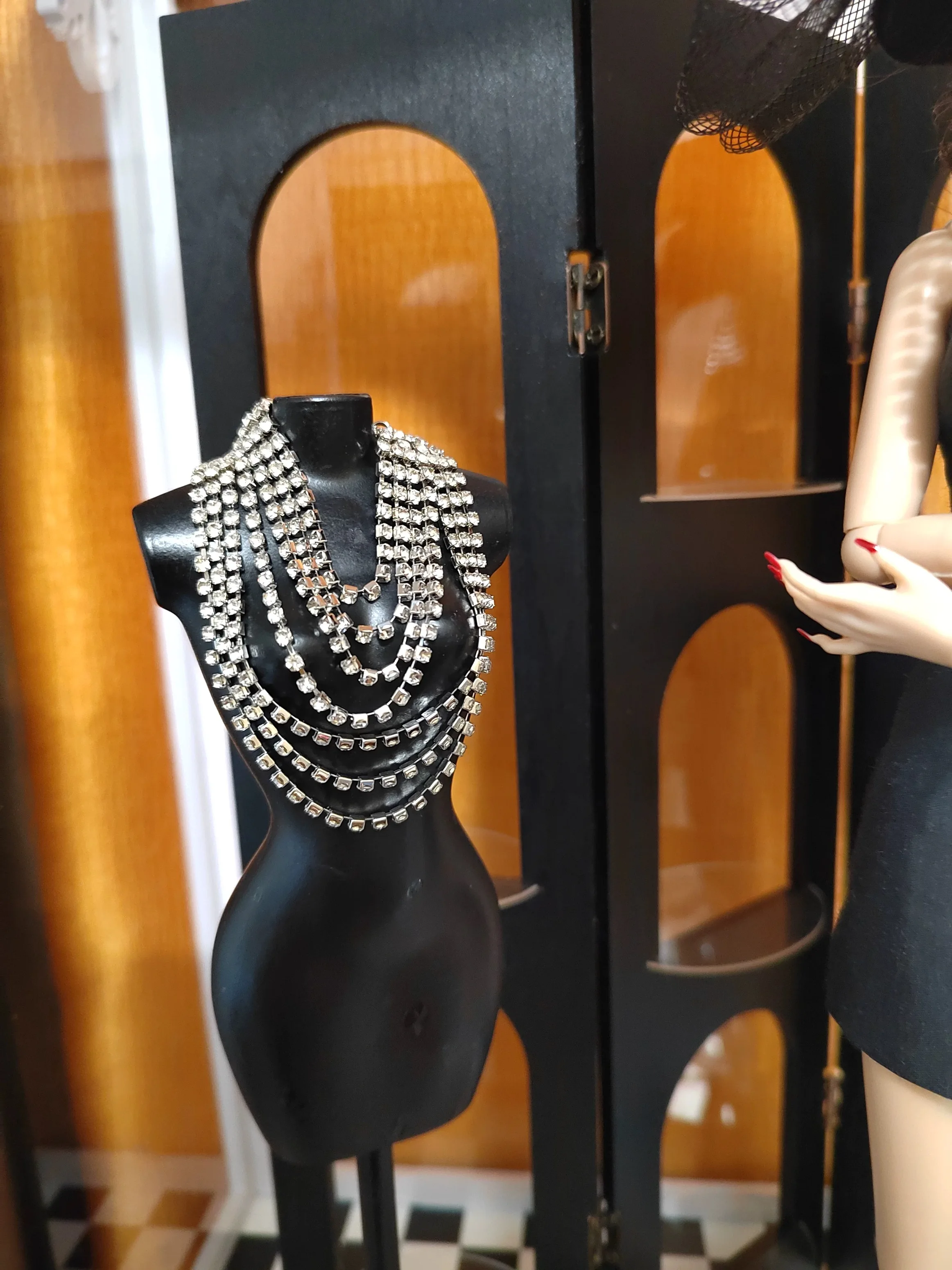 1/6 Scale Doll Jewellery Accessories Original Design Exaggerated Multi-Layered Diamond Luxury Necklace For 30cm Doll Dress Up